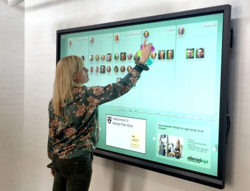 Digital indtjekning skærm til Vej og Park i Allerød